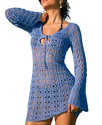 Cupshe Women's 15 Minutes of Fame Cover-Up Mini Beach Dress