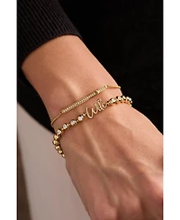 Alex and Ani Wife Elongated Crystal Stretch Bracelet