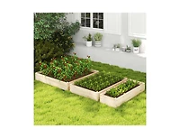 Slickblue 3-Tier Raised Garden Bed with Lattice Trellis