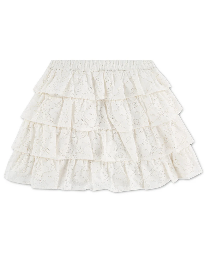 abercrombie kids Girls' Tiered Lace Mini Skort