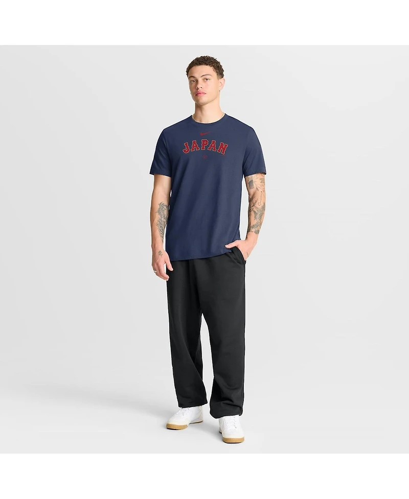 Nike Men's Navy Japan Baseball 2026 World Classic Wordmark T-Shirt