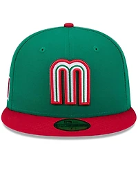 New Era Men's Green/Red Mexico Baseball 2026 World Classic 59FIFTY Fitted Hat