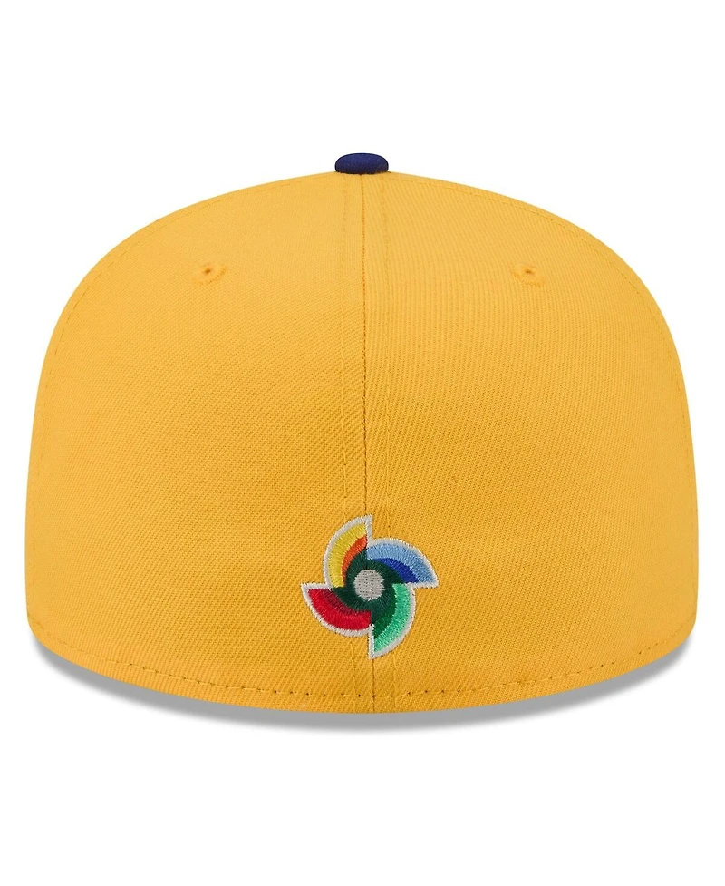 New Era Men's Yellow/Blue Colombia Baseball 2026 World Classic 59FIFTY Fitted Hat