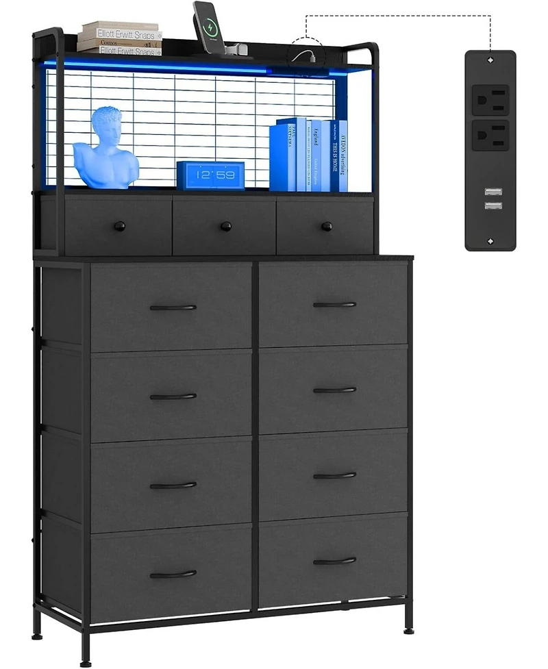 gaomon Smart Dresser with 11 Fabric Drawers