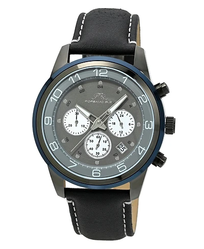 Porsamo Bleu Men's Arthur Genuine Leather Band Watch 1093BARL