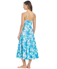 Bleu by Rod Beattie Women's Riviera Retreat Printed Cover-Up Swim Dress
