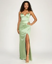 Emerald Sundae Juniors' Corset-Front Cutout-Back Gown, Created for Macy's