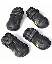 Dog Boots with Reflective Straps and Anti-slip Soles