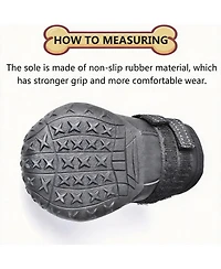 Anti-Slip Dog Boots for Large Breeds with Reflective Straps