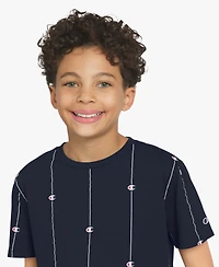 Champion Big Boys' Printed Short-Sleeve Crewneck T-Shirt