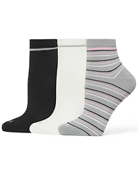 Hue Women's 3 Pack Super Soft Cropped Socks