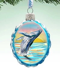 Designocracy Humpback Mercury Holiday Ornament