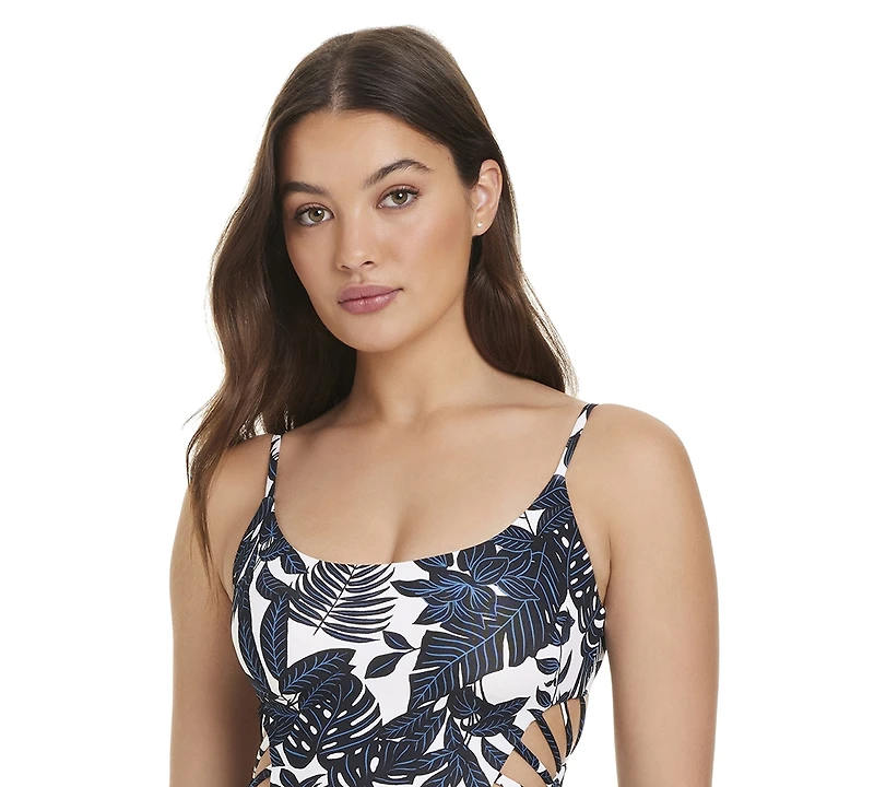 Red Carter Women's Scoop Neck Pull-On One-Piece Swimsuit