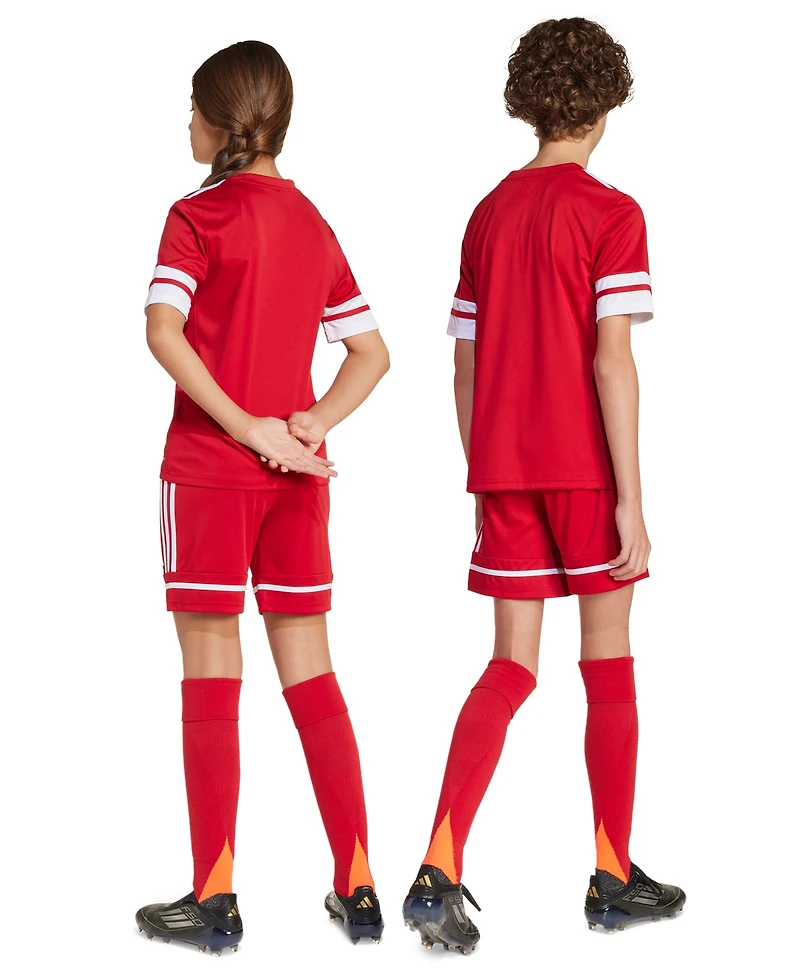 adidas Boys' and Girls' 6-20 Elastic Waist Shorts