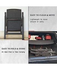 Clihome Folding Patio Chairs Set of 2