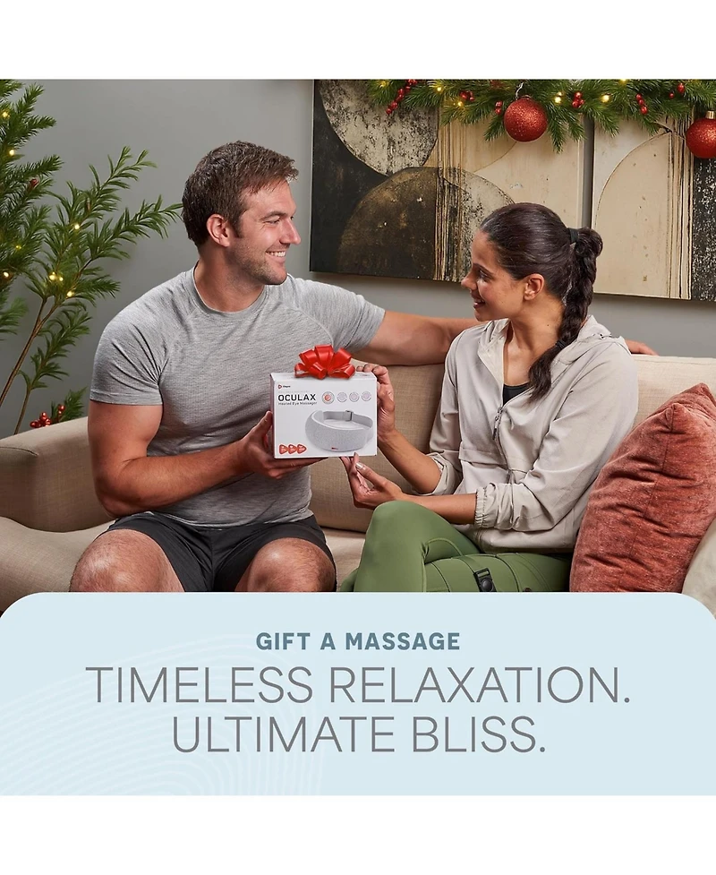 LifePro Eye Massager with Heat & Vibration - 4 Soothing Modes, Rechargeable, Bluetooth Music