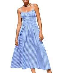 Cupshe Women's Pursuit Striped Maxi Beach Dress