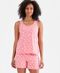 Charter Club Women's Cotton Tank Short Pajama Set, Exclusively at Macy's