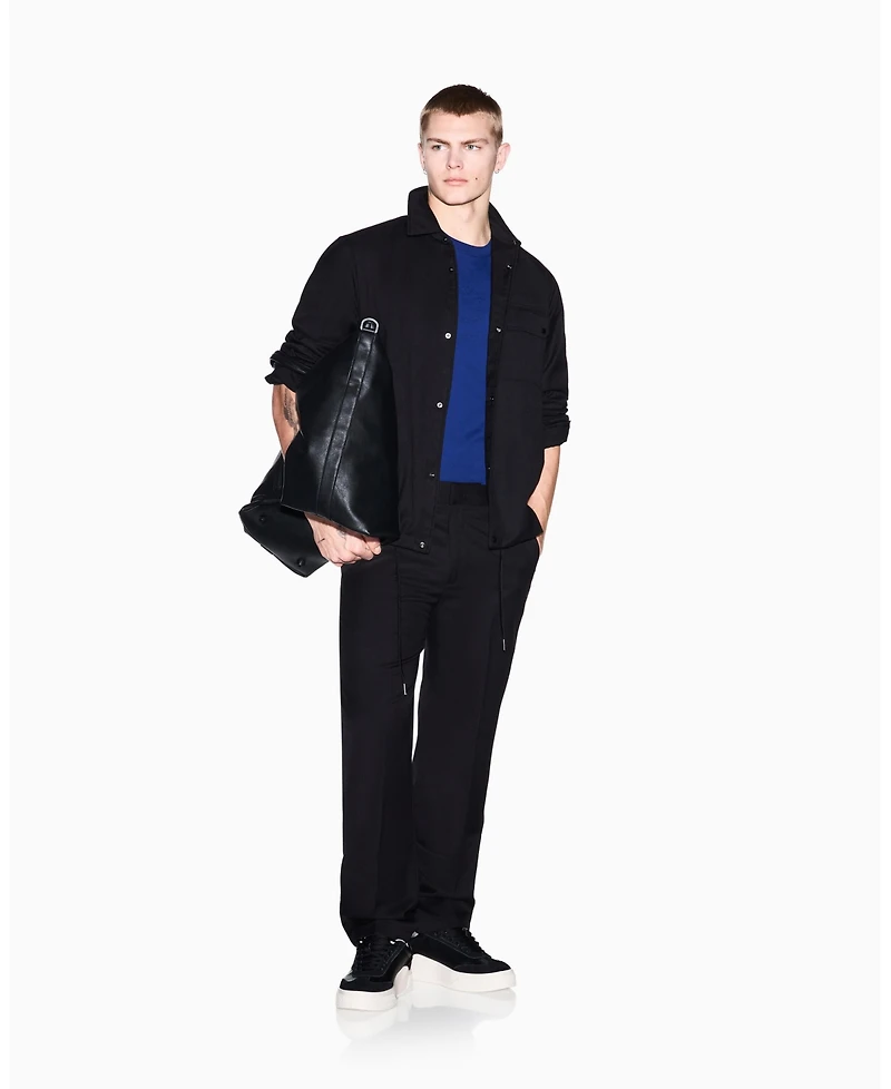 A|X Armani Exchange Men's Short Sleeve Tonal Circle Logo T-Shirt