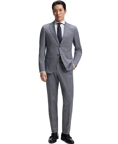 Boss by Hugo Men's Stretch Boucle Two-Piece Regular-Fit Suit