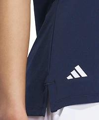 adidas Women's Solid Short-Sleeve Polo Shirt