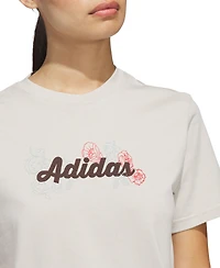 adidas Women's Wester Florals Graphic T-Shirt