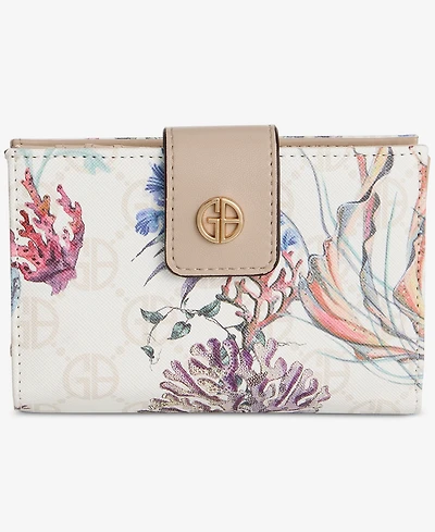 Giani Bernini Sea Print Framed Indexer Wallet, Macy's Exclusive - Under The Sea