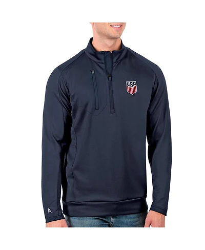 Antigua Men's Navy Usmnt Generation Quarter-Zip