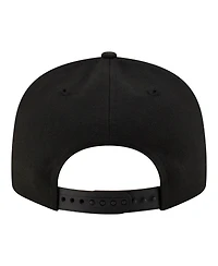 New Era Men's Black/White Detroit Pistons Team 9FIFTY Snapback Hat