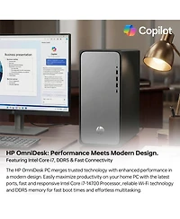 Hp OmniDesk Tower Desktop Intel Core i7 64GB Ram Intel Uhd Graphics 2TB Ssd Storage Windows 11 Pro