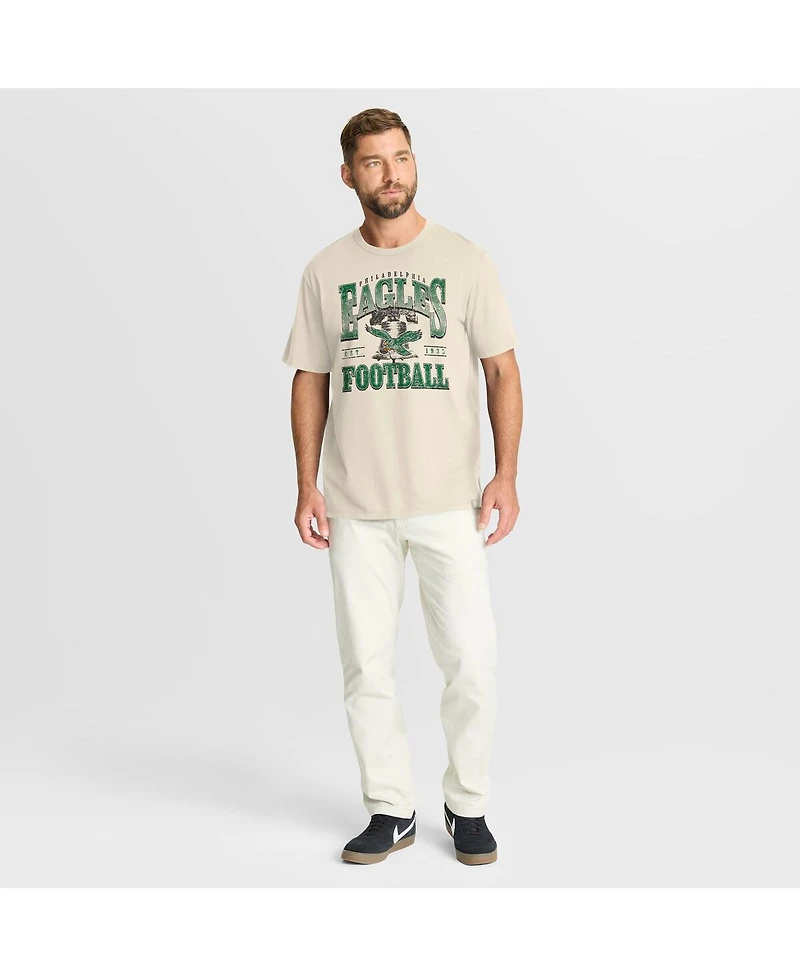 Fanatics Men's Cream Philadelphia Eagles Team Archives T-Shirt