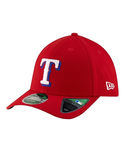 New Era Men's Red Texas Rangers Player Replica 39THIRTY M-Crown Flex Hat
