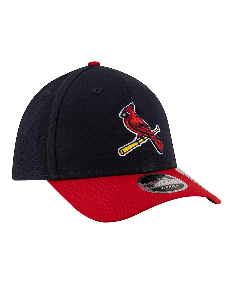 New Era Men's Black St. Louis Cardinals Player Replica 39THIRTY M-Crown Flex Hat