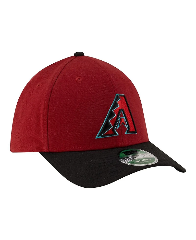 New Era Men's Red Arizona Diamondbacks Player Replica 39THIRTY M-Crown Flex Hat