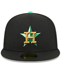 New Era Men's Black Houston Astros 2026 St. Patrick's Day 59FIFTY Fitted Hat