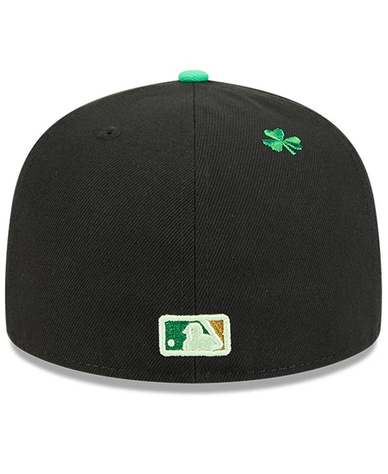 New Era Men's Black Cleveland Guardians 2026 St. Patrick's Day 59FIFTY Fitted Hat