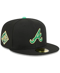 New Era Men's Black Atlanta Braves 2026 St. Patrick's Day 59FIFTY Fitted Hat