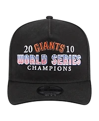 New Era Men's Black San Francisco Giants 2010 World Series Champions Historic 9FIFTY A-Frame Snapback Hat