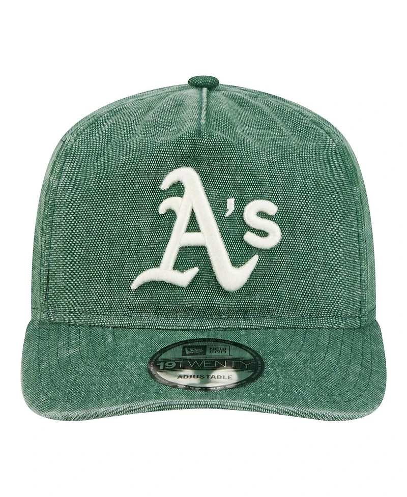 New Era Men's Green Athletics Denim Classic 19TWENTY Adjustable Hat