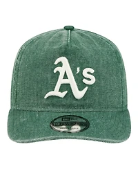 New Era Men's Green Athletics Denim Classic 19TWENTY Adjustable Hat