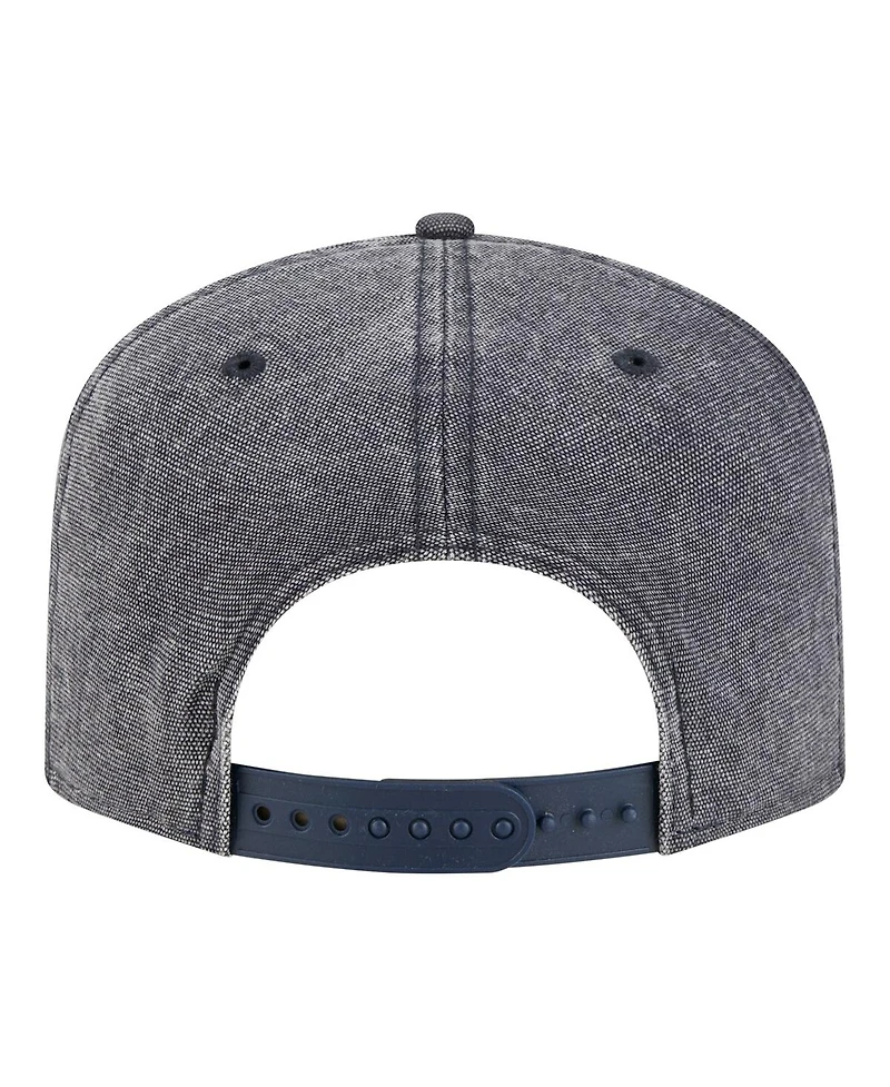 New Era Men's Navy Heather Atlanta Braves Denim Classic 19TWENTY Adjustable Hat