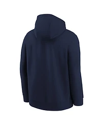 Nike Big Boys and Girls Athletic Navy Detroit Tigers Club Fleece Hoodie