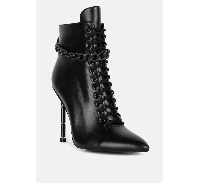 moulin ringed stiletto camouflage ankle boot