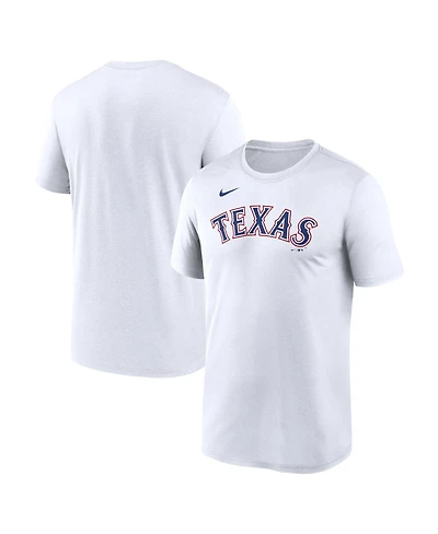 Nike Men's White Texas Rangers New Legend Wordmark Dri-fit T-Shirt