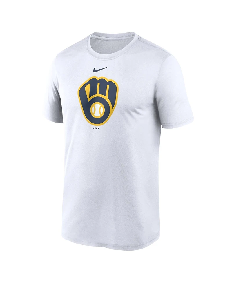 Nike Men's White Milwaukee Brewers New Legend Dri-fit T-Shirt