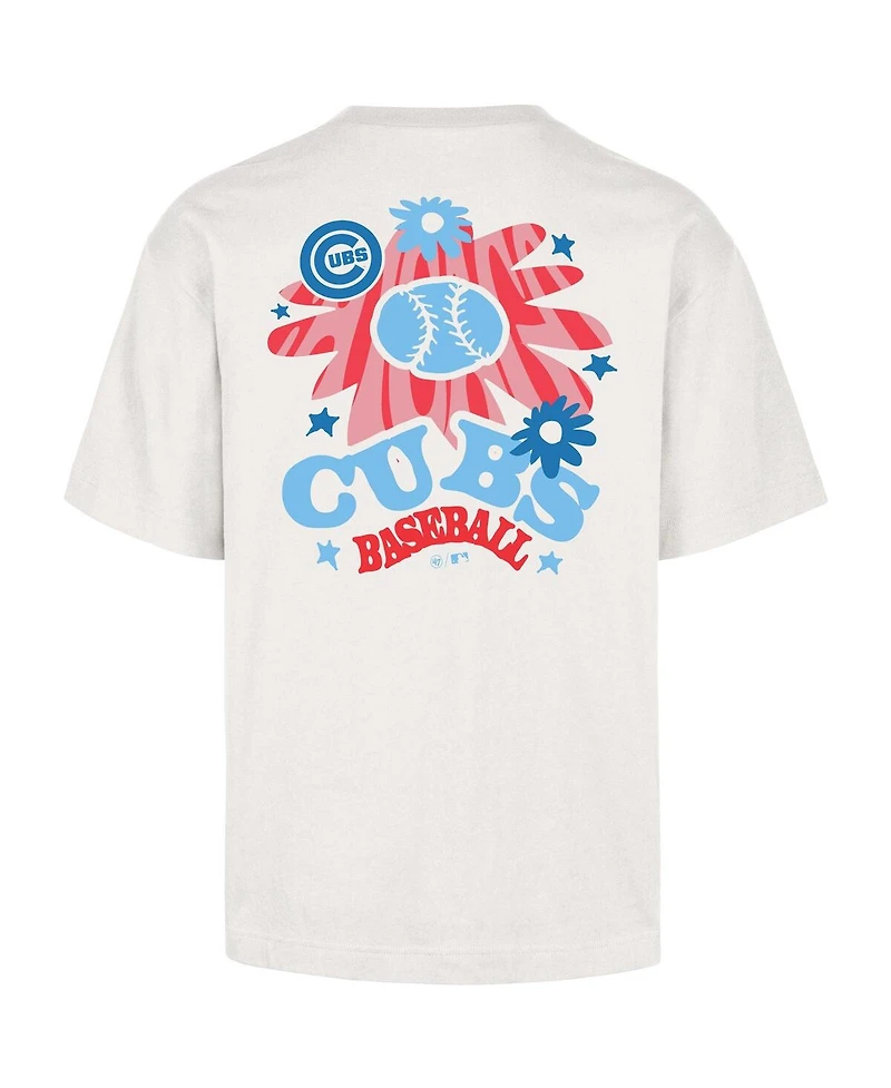 '47 Brand Men's Cream Chicago Cubs Flora Foundation T-Shirt