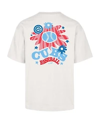 '47 Brand Men's Cream Chicago Cubs Flora Foundation T-Shirt
