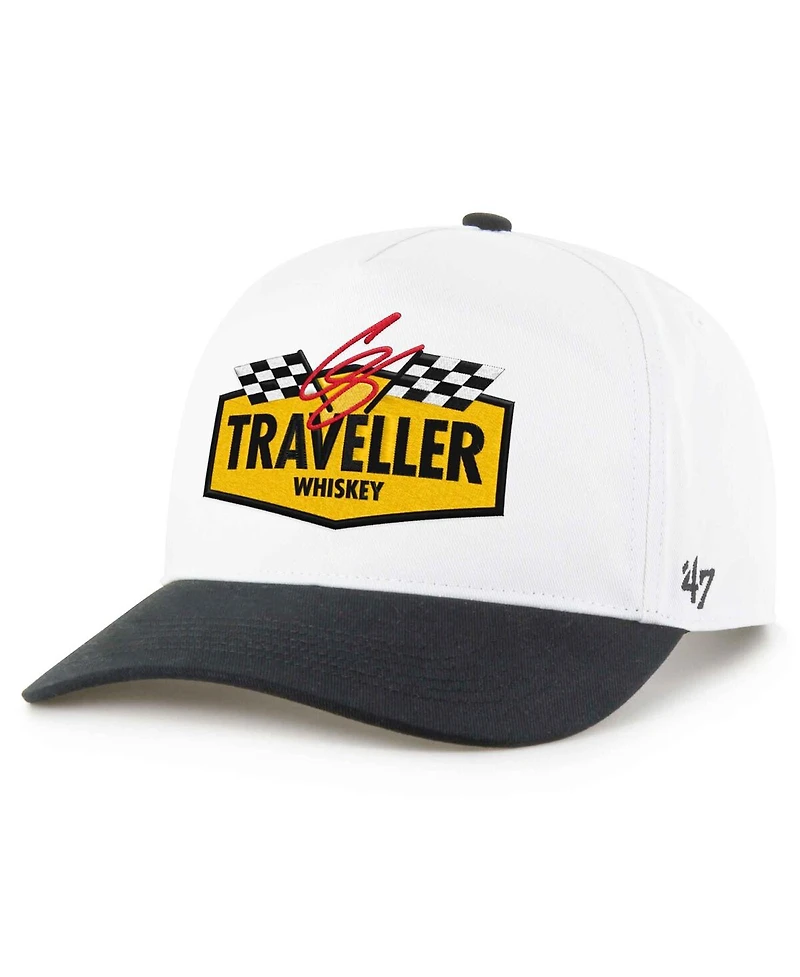 '47 Brand Men's White/Red Justin Allgaier Traveler Whiskey Two-Tone Hitch Adjustable Hat