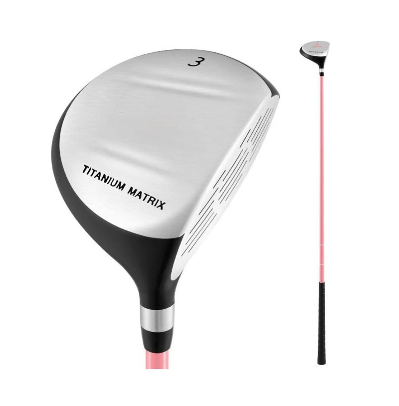 Hongge 38 Inch 165CC Junior 3 Fairway Wood Golf Club with Fiberglass Shaft for Kids Ages 11-14