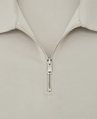 Reiss Men's Premium Interlock Half-Zip Polo Shirt